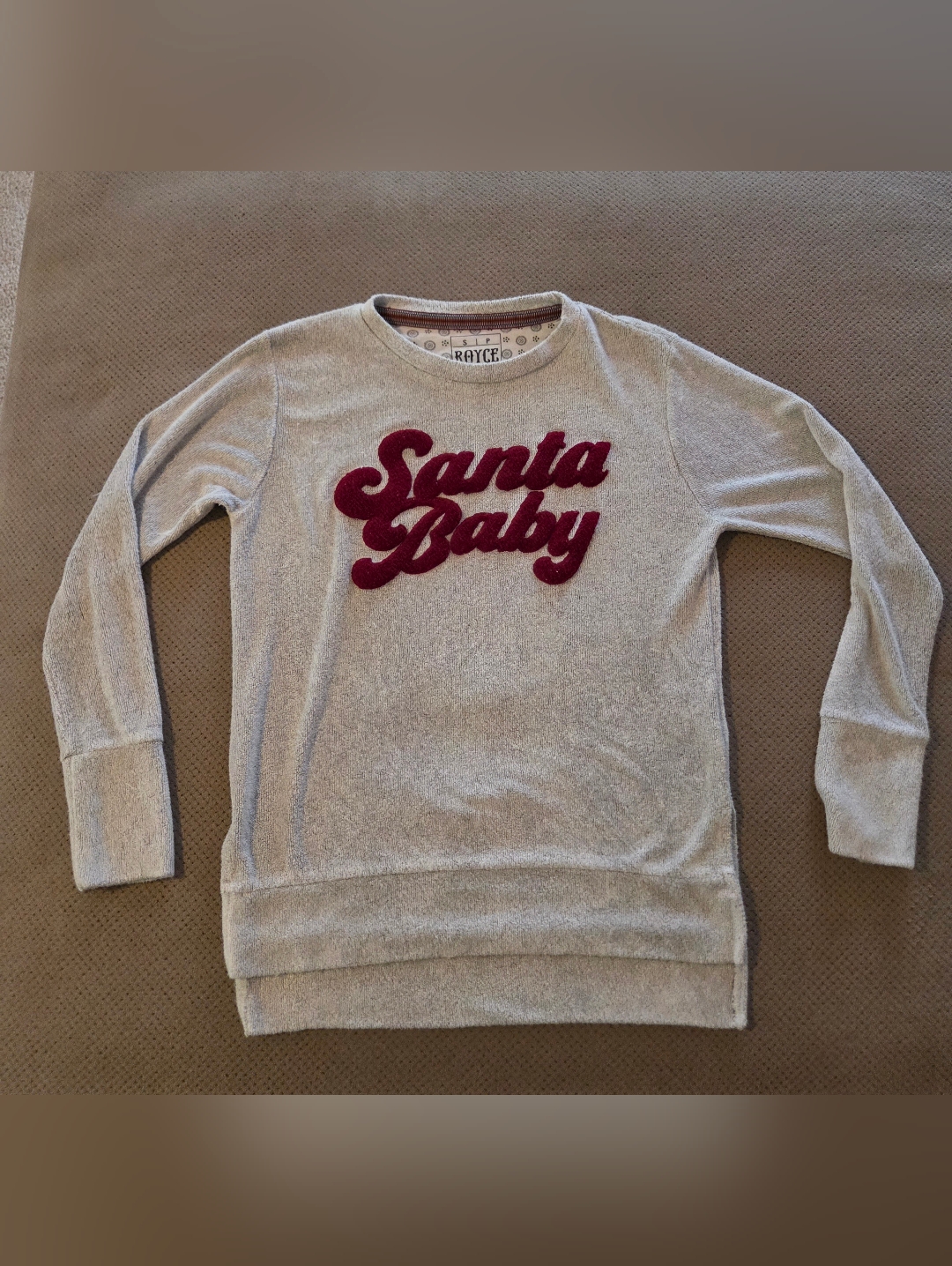 Royce Brand Santa Baby Gray Plush Fuzzy